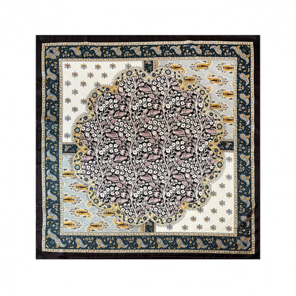 90Cm Satin Silk Scarf Turban Wholesale Classic Cashew Print Silk Scarf For Women Cross-Border Large Square Scarf Shawl